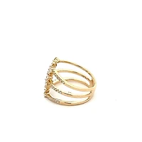 14K Yellow Gold 0.70 cttw White Diamond Ring