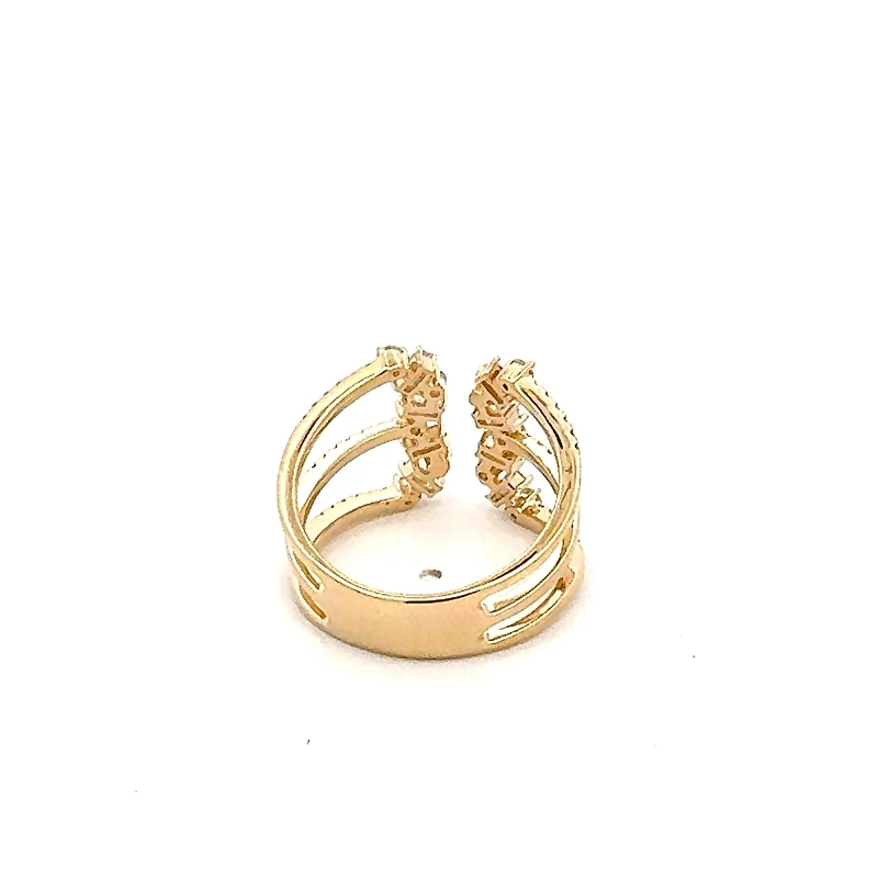 14K Yellow Gold 0.70 cttw White Diamond Ring