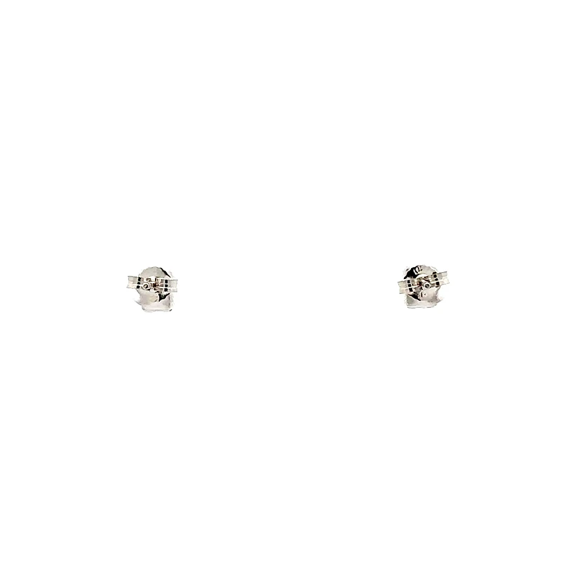10K White Gold 0.46cttw Lab Grown Emerald Cut Diamond Earrings