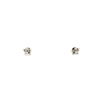 10K White Gold 0.46cttw Lab Grown Emerald Cut Diamond Earrings