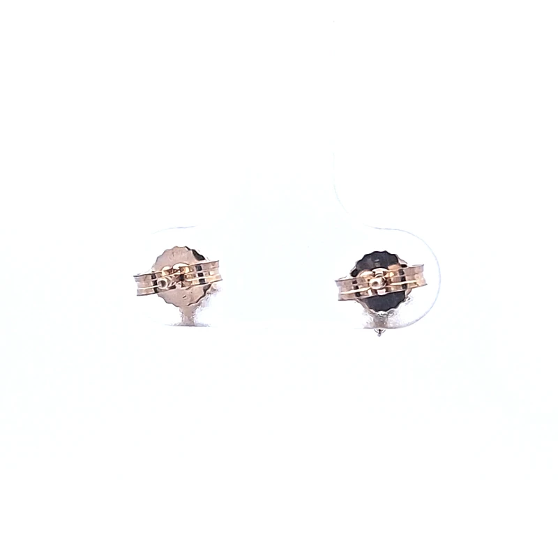 10K Yellow Gold Aquamarine and Diamond Earrings