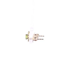 10K Yellow Gold Peridot and Diamond Earrings