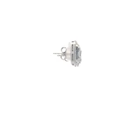 14K White Gold 1.48 cttw White Diamond Earrings