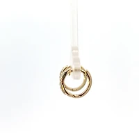 10K Yellow Gold 0.10cttw Diamond Hoop Earrings