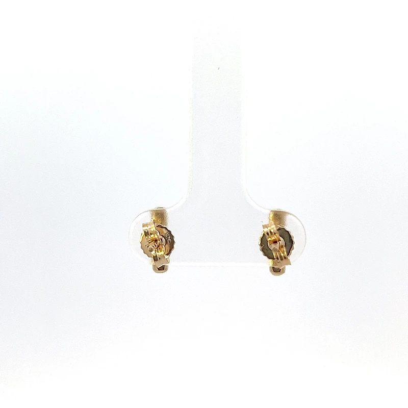 10K Yellow Gold 0.129ct Canadian Diamond Earrings