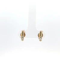 10K Yellow Gold 0.129ct Canadian Diamond Earrings