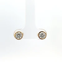 10K Yellow Gold 1.00cttw Lab Grown Diamond Earrings