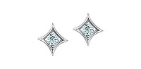 10K White Gold 0.25cttw Lab Grown Diamond Earrings
