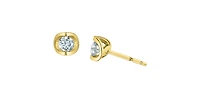 10K Yellow Gold 0.40cttw Lab Grown Diamond Earrings 