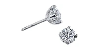 14K White Gold 0.40cttw Round Cut Canadian Diamond Stud Earrings