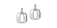 Sterling Silver 0.08cttw Diamond Earring