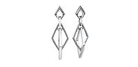 10K White Gold 0.25cttw Diamond Earrings