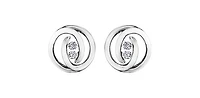 10K White Gold 0.20cttw Diamond Earrings