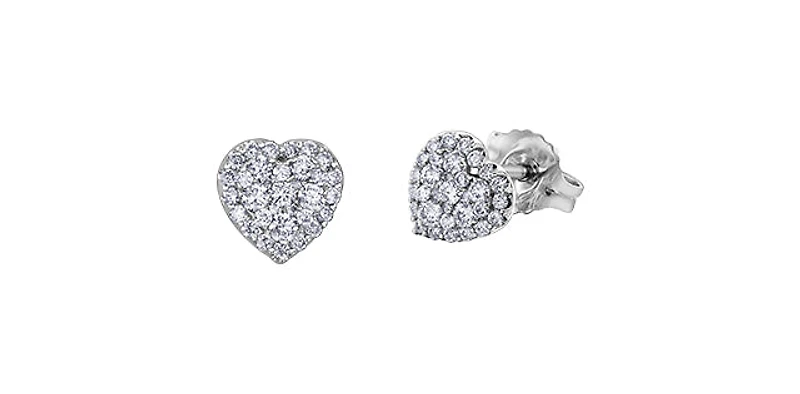 14K White Gold 0.33cttw Diamond Earrings