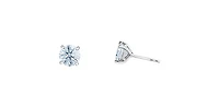 14K White Gold 4cttw Lab Grown Diamond Stud Earrings - White gold