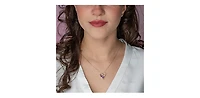 10K Yellow Gold 0.05cttw Round Brilliant Cut Infinity Diamond Stud Earrings