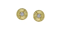 10K Yellow Gold 0.04 cttw Diamond Stud Earrings