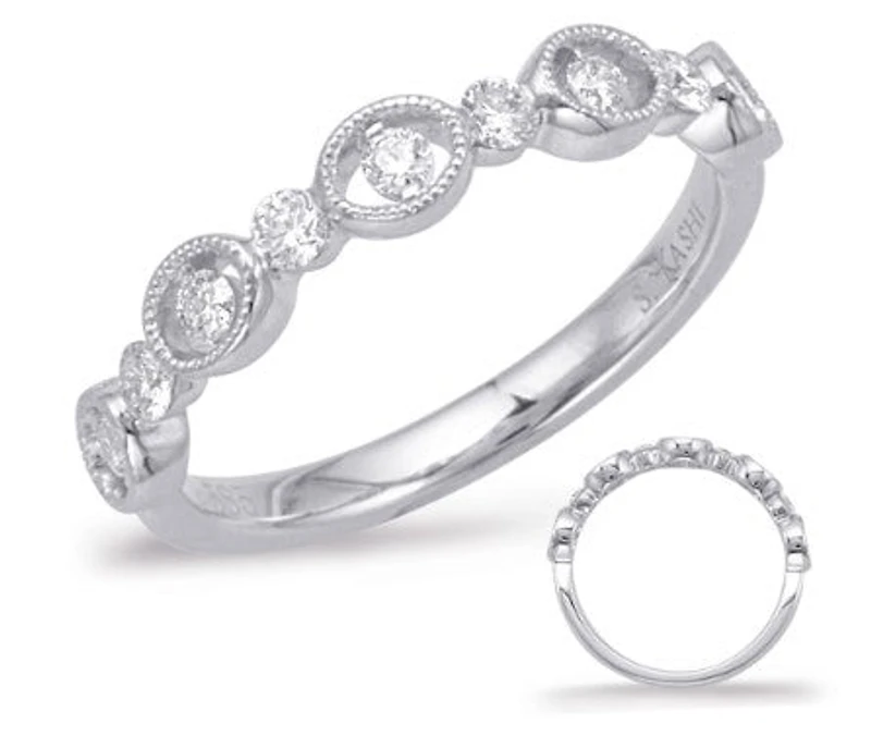 14K White Gold 0.29 cttw Diamond Ring