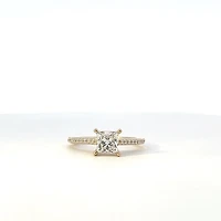 14K Yellow Gold 1.275 Lab Grown Diamond Engagement Ring - 4 / yellow gold