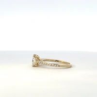 14K Yellow Gold 1.275 Lab Grown Diamond Engagement Ring - 4 / yellow gold