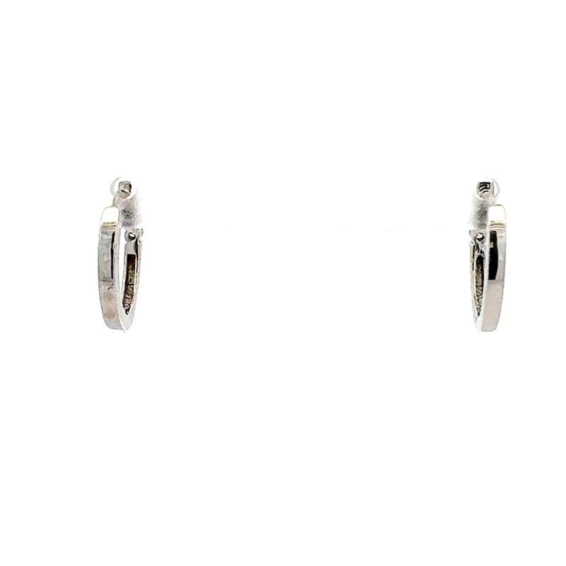 10K Gold 0.05 cttw Diamond Hoop Earrings - Yellow Gold