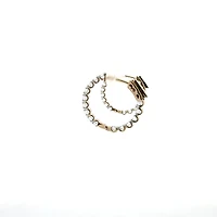 10K Gold 1.00cttw Lab Grown Diamond Huggie / Hoop Earrings