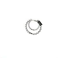 10K White Gold 0.50cttw Lab Grown Diamond Huggie / Hoop Earrings