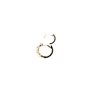 10K Yellow Gold 0.20cttw Diamond Hoop Earrings