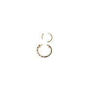 10K Yellow Gold 0.07cttw Diamond Hoop Earrings