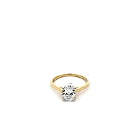 14K Yellow Gold 1.00cttw Lab Grown Oval Diamond Engagement Ring - /