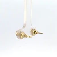 10K Yellow Gold Heart stud Earrings