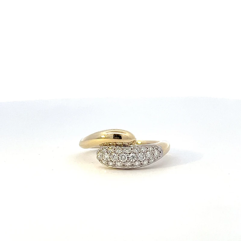 10K Yellow Gold 0.38cttw Diamond Ring - 4 / yellow gold
