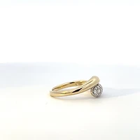 10K Yellow Gold 0.38cttw Diamond Ring - 4 / yellow gold