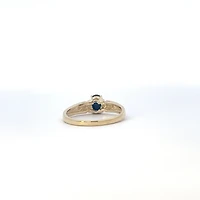 10K Yellow Gold Sapphire & Diamond Ring