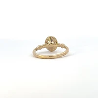 10K Yellow Gold Tanzanite , White sapphire and Diamond Ring - yellow gold / 4