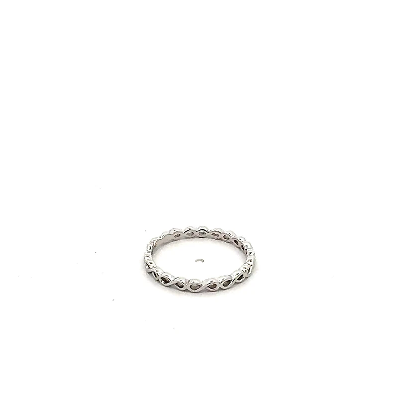 10K White or Yellow Gold Infinity Ring - /