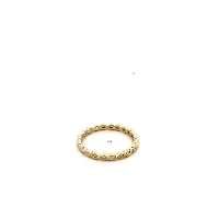 10K Yellow Gold 0.075cttw Diamond Infinity Ring