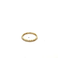 10K Yellow Gold 0.075cttw Diamond Infinity Ring