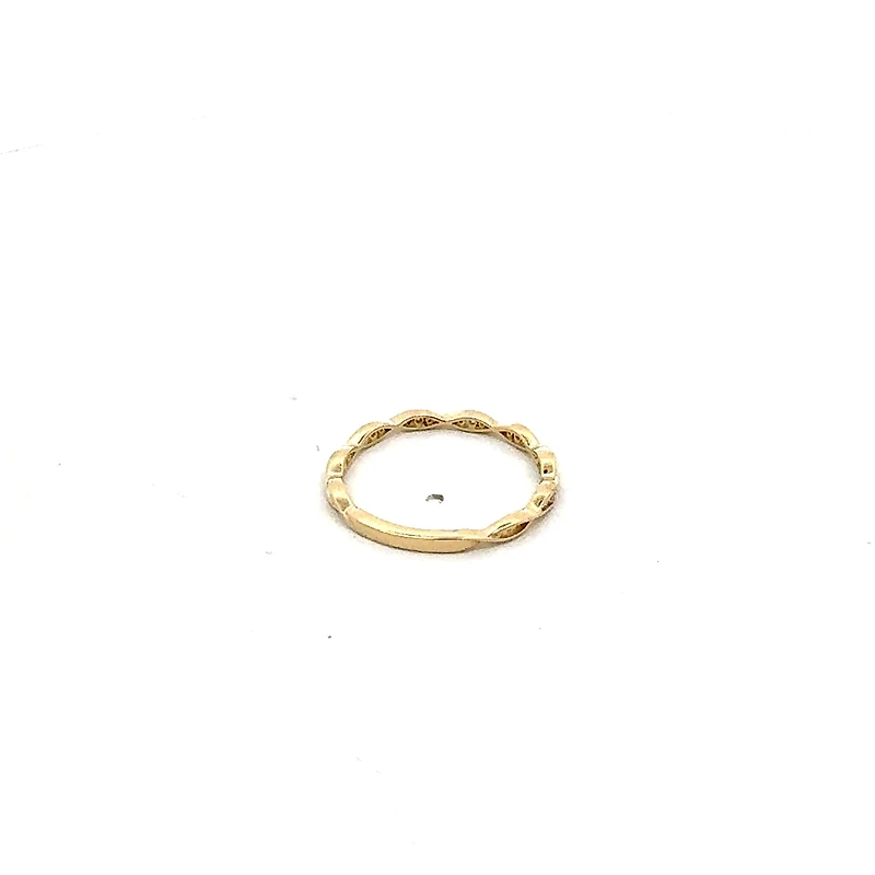 10K Yellow Gold 0.08cttw Diamond Ring