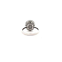 10K White Gold Opal Doublet Ring - 4