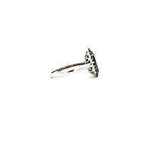 10K White Gold Opal Doublet Ring - 4