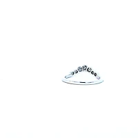 10K White Gold Diamond Wedding Ring - 4 /