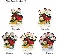 Personalized Dog Family Christmas Tree Ornament - 2 People