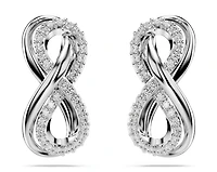 Swarovski - Hyperbola stud earrings, Infinity, White, Rhodium plated - 5687269/5689648 (SS)