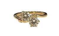 14K Yellow Gold 1.28cttw Round Lab Grown Diamond Engagement Ring - 4.5