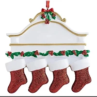 Personalized Stocking Christmas Tree Ornament - 2 People