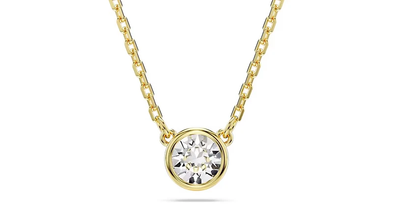 Swarovski -  Imber pendant, Round cut, White, Gold-tone plated - 5684511