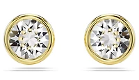 Swarovski - Imber stud earrings, Round cut, White, Gold-tone plated - 5681552/5689660 (SS)