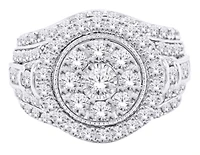 14K Gold 2.00cttw Natural Diamond Halo Engagement