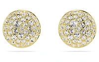 Swarovski - Meteora stud earrings, White, Gold-tone plated - 5683444